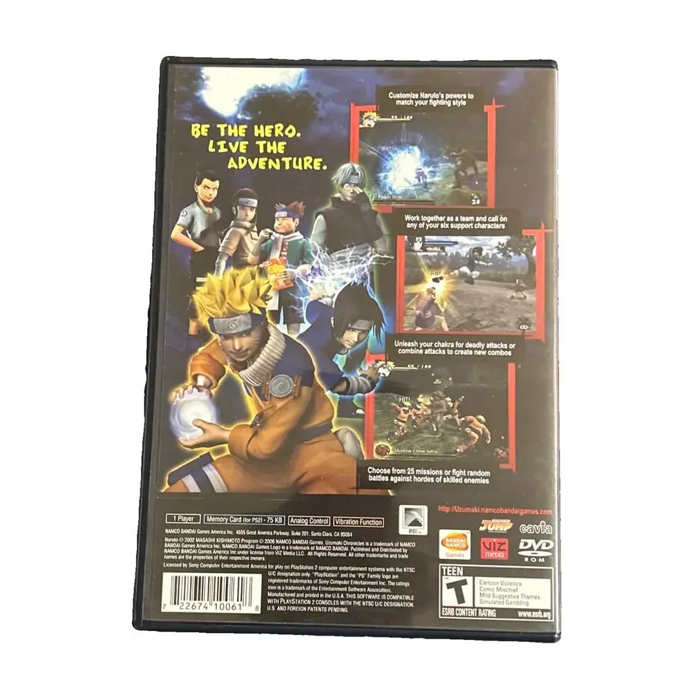Naruto Uzumaki Chronicles Sony PlayStation 2 PS2 2006 CIB Tested & Working